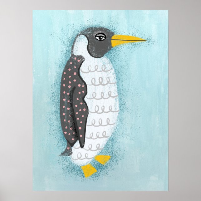 Pinguim Poster Wall Art (Frente)