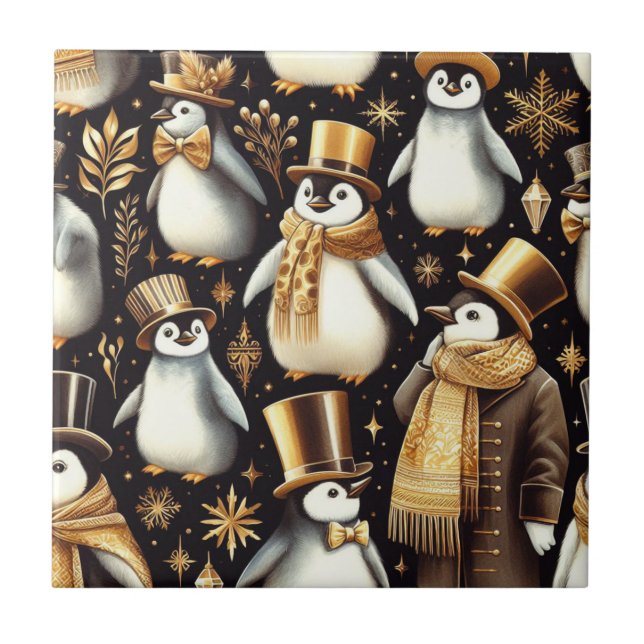 Pinguim preto e Ouro (Frente)