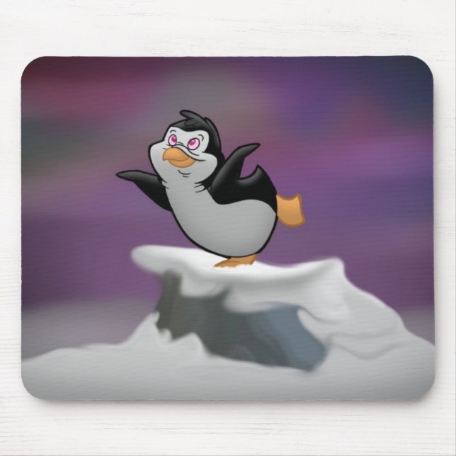 Pinguim que sonha Mousepad (Frente)
