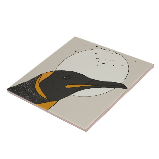 Pinguim Solitário Sob a Lua (Lateral)