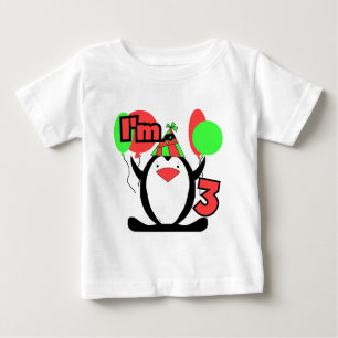 Pinguim sou 3 Camisetas de aniversário e presentes