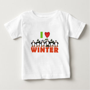 Pinguins adoram Camisetas e presentes de inverno