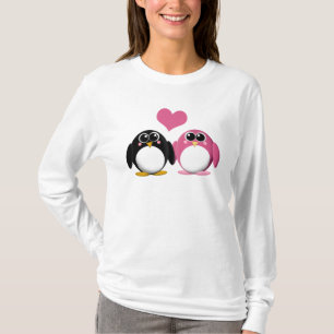 Pinguins adoráveis no amor - camisa