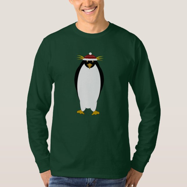 Pinguins - Camisa De Capa Longa (Frente)