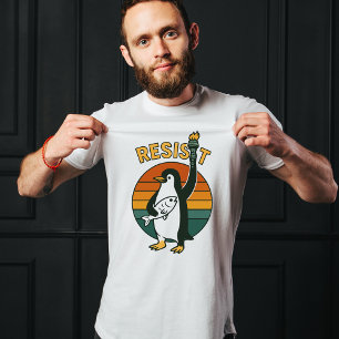 Pinguins - Camisa RESISTENTE, Pinguins Contra Teto
