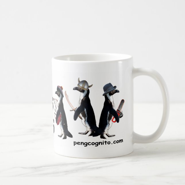 Pinguins com caneca das armas (Direita)