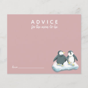 Pinguins Cortos - Advertência Rosa para Placa de M