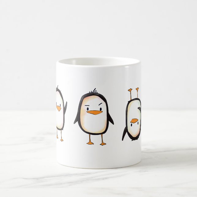 Pinguins da dança - caneca (Centro)