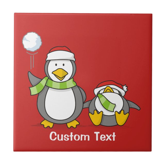 Pinguins de neve de Natal (Frente)
