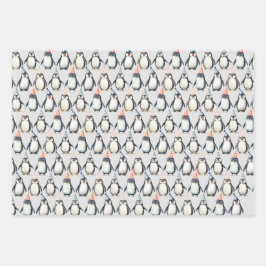 Pinguins do Partido, aquarela, aniversário infanti