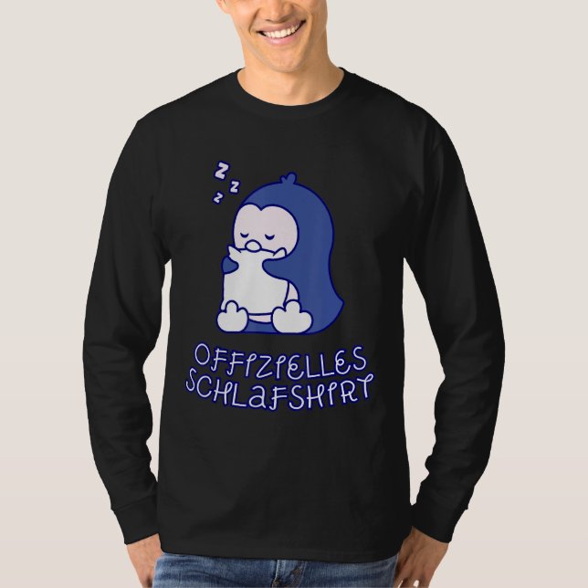 Pinguins Dormindo Camisa Pajama Noite Sonhando (Frente)