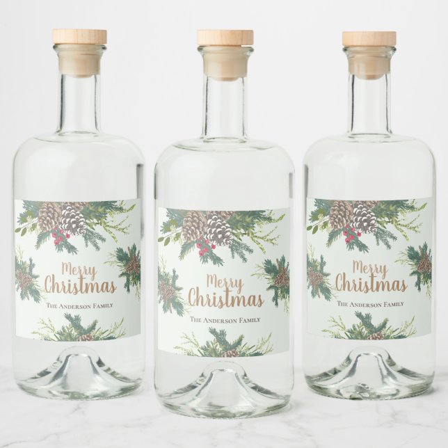 Pinhas e sorvete de natal (Garrafas)