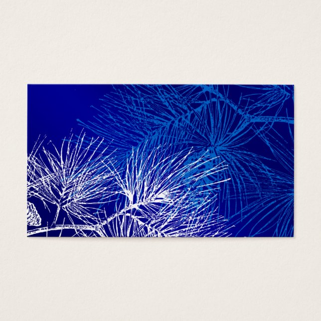 Pinheiro de inverno azul e branco (Frente)