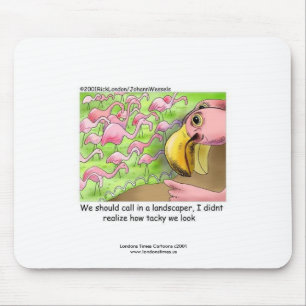 Pinho Flamingos Rosa Brega Divertido Mouse Pad