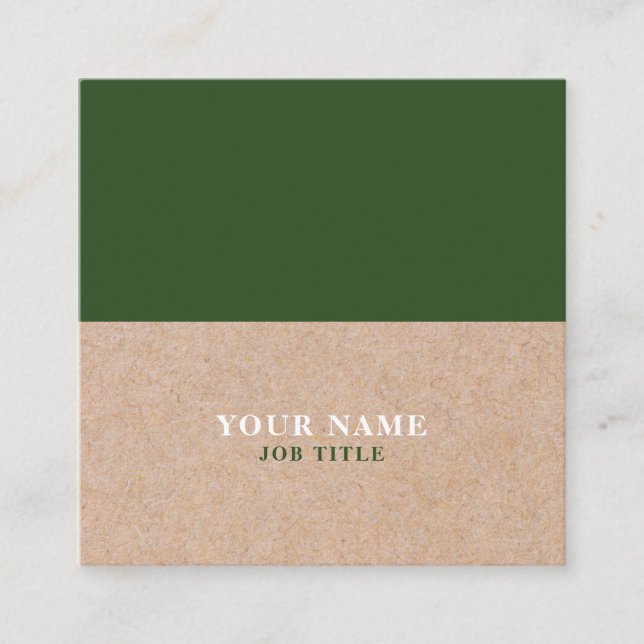 Pinho moderno cartão de visita quadrado IMPRESSO (Frente)