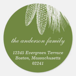 Pinho verde cones etiqueta de Natal