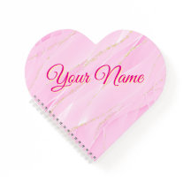 Pink and Gold Heart-Shaped