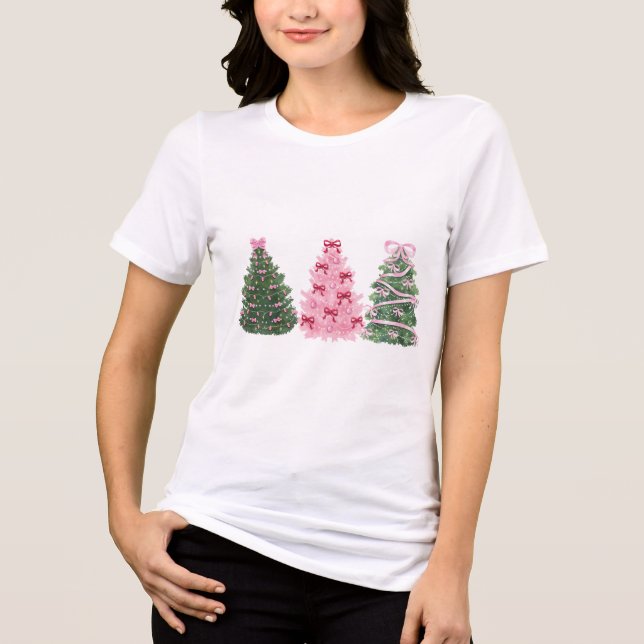 Pink and Green Christmas Trees #xmas #chritmas  (Frente)