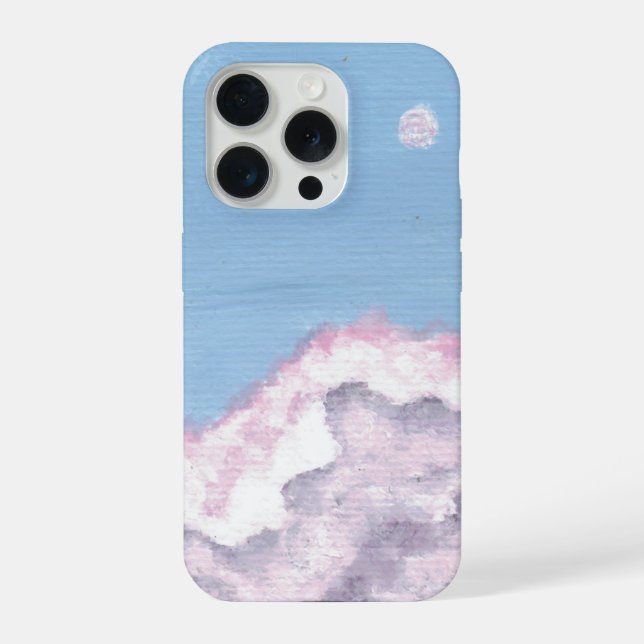 Pink and Purple Fluffy Clouds Phone Case (Verso)