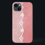 Pink and white background with black lace<br><div class="desc">White French lace design on pink background. © and ® Bigstock® - All Rights Reserved.</div>