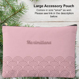 Pink-Arches Glam Grande Bolsa de Acessórios