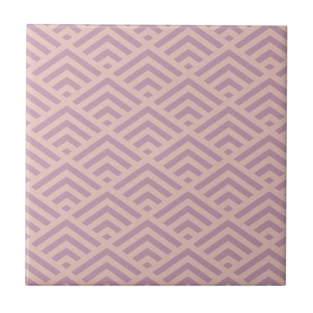 Pink Art Deco Diamond Patterno (Frente)
