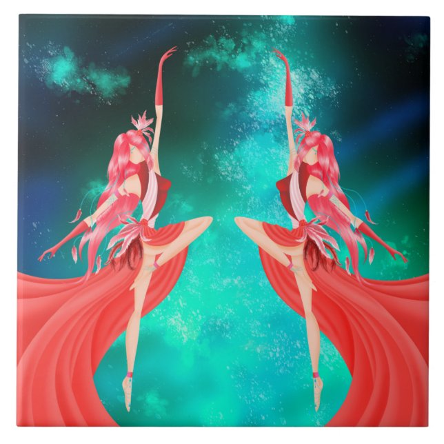 Pink Ballerina Night Sky (Frente)
