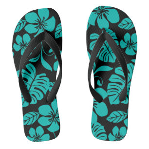 PINK BIKINI (PRETO/TEAL) Par de Chinelos