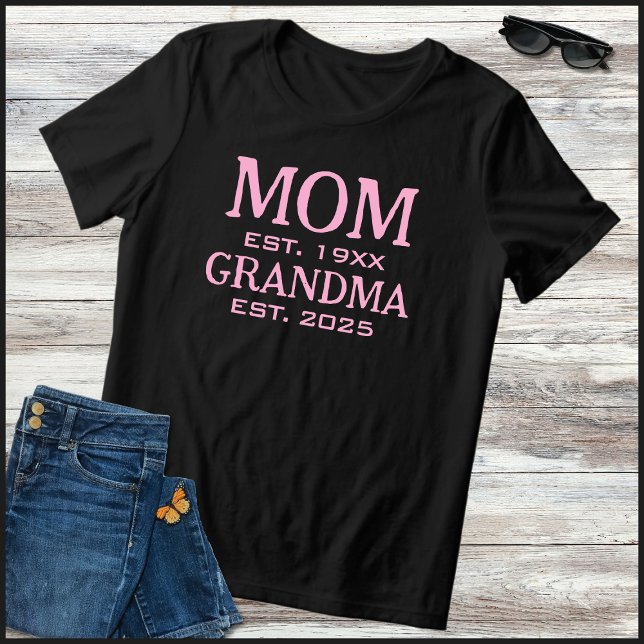 Pink & Black Mom Promoted To Grandma 2025 (Criador carregado)