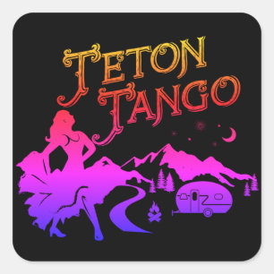 Pink&blk da etiqueta do tango de Teton