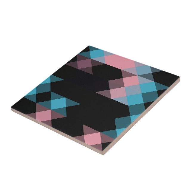 pink blue and black geometric (Lateral)