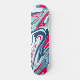 Pink blue Skateboard