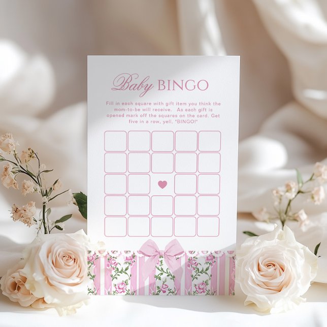 Pink Bow Love Shack Baby Bingo Coquette Game (Criador carregado)
