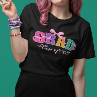 Pink Bow Varsity Letter Grad Class of Year