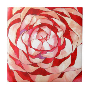 Pink Camellia abstrato pintura de arte original