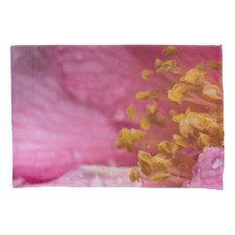 Pink Camellia Flower Stamens