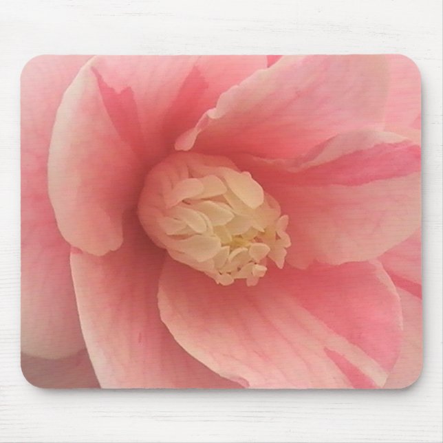 Pink Camellia Mousepad (Frente)