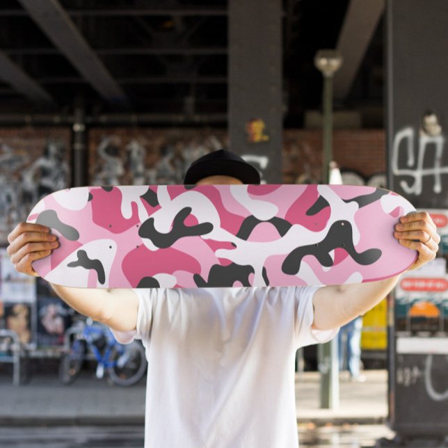 Pink Camo Skateboard | Quadro de bordo (Pink Camo Skateboard Deck)