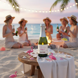 Pink Cheers Mini Champanhe de Solteira