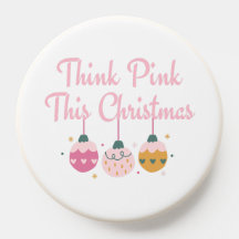Pink Christmas Collection Phone Pop Gripe