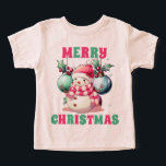Pink Christmas Snowman<br><div class="desc">Noz-de-Neve Rosa Natal</div>