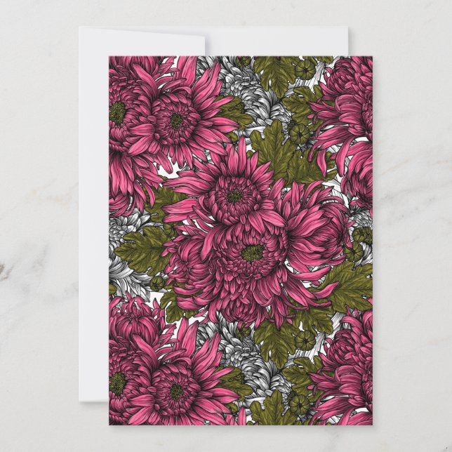 Pink chrysanthemum flowers (Frente)