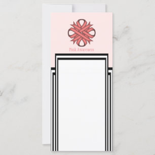 Pink Clover Ribbon Template by Kenneth Yoncich