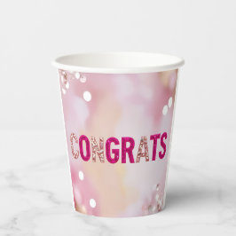 Pink Confetti "Pargrats" 8oz Cups