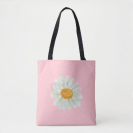 Pink Daisy Tote Bag