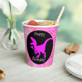 Pink Dinosaur Hide Happy Birthday!