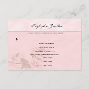 Pink Dogwood Blossoms RSVP Floral