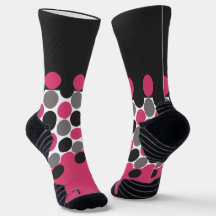 Pink e Cinza Polika Dot