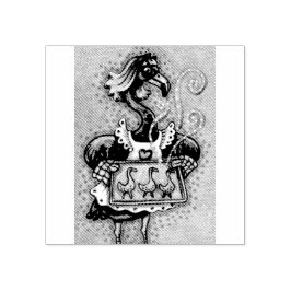 PINK FLAMINGO BATIDO, CARIMBO DE BORRACHA