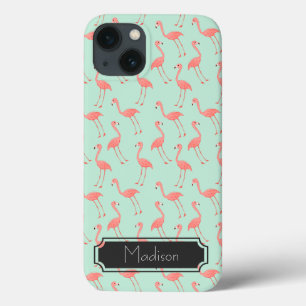 Pink Flamingo Pattern   Adicione seu nome